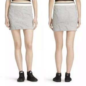 Rag & Bone Quilted Jacquard Leaf Mini Skirt EUC